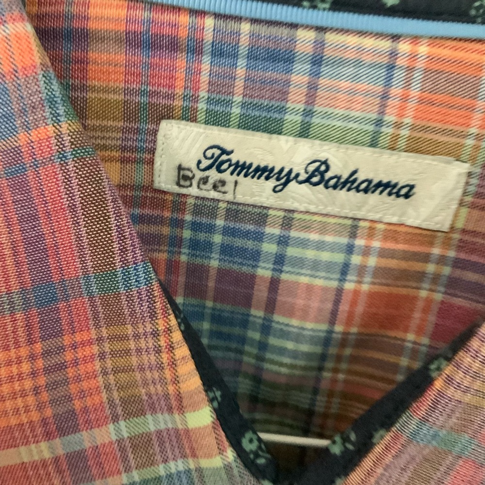 Tommy Bahama Multicolor Pastel Plaid Button-Down Shirt